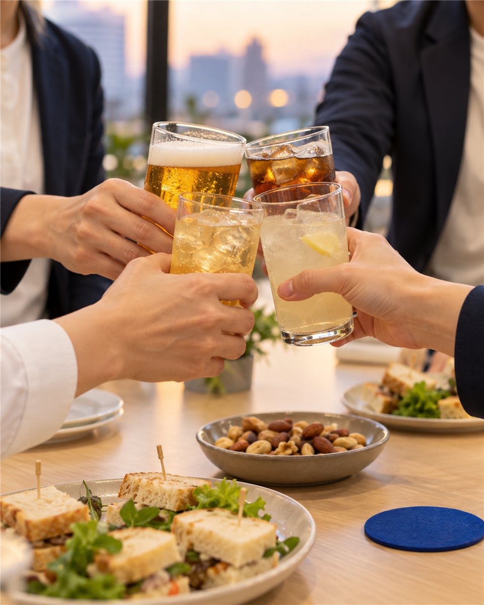交流の時間の乾杯